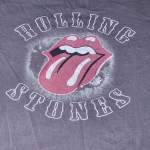 Size L - Men's Rolling Stones Gray Tongue Shirt Vintage AAA Tag